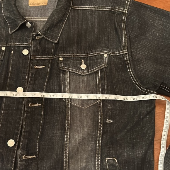 AKDMKS Y2K Denim Jean Jacket Men’s Size 3XL, Grunge,Retro,Unisex - Picture 9 of 10